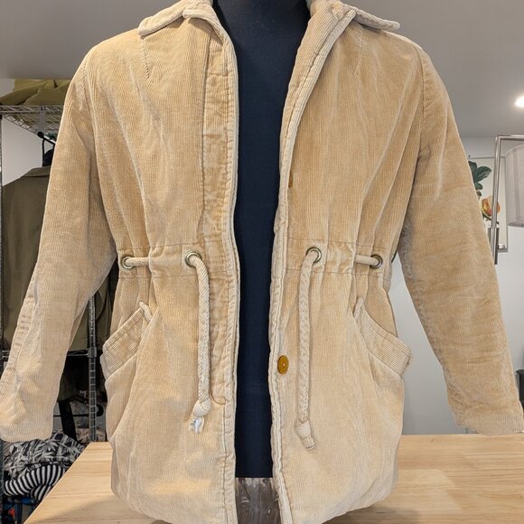 Barn Jacket Quilted Corduroy with Tie Waist - Women's sz M - Picture 5 of 13
